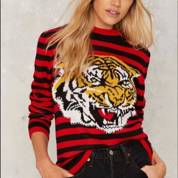 Striped Tiger Sweater Rare 